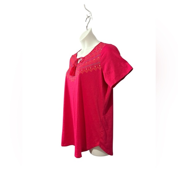 Penningtons, Plus Size Red Embroidered Top, Size X - Picture 5 of 7